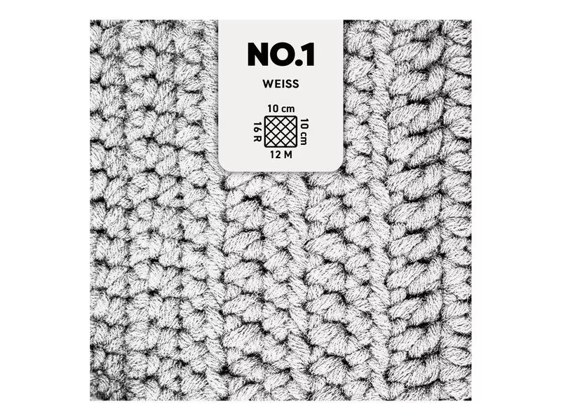 myBoshi Wolle Nr.1 Weiss 50 g, 55 m