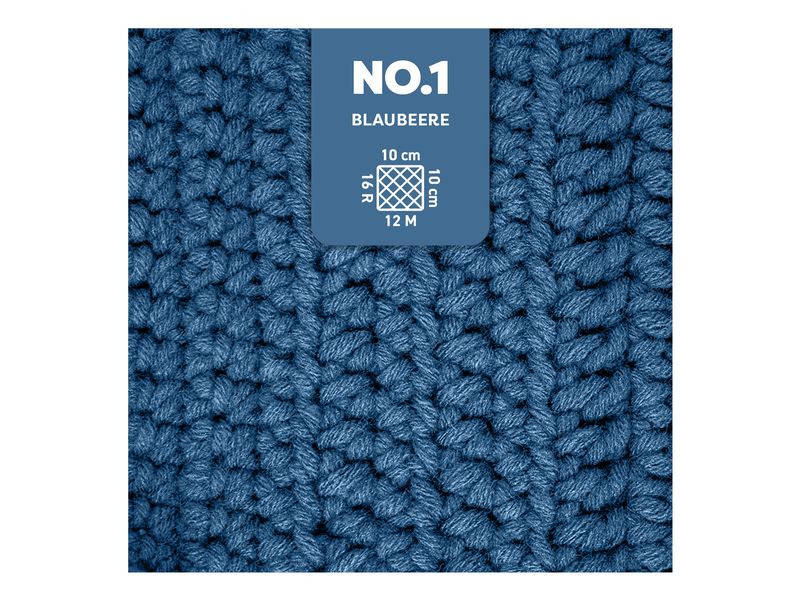 myBoshi Wolle Nr.1 Blaubeere 50 g, 55 m