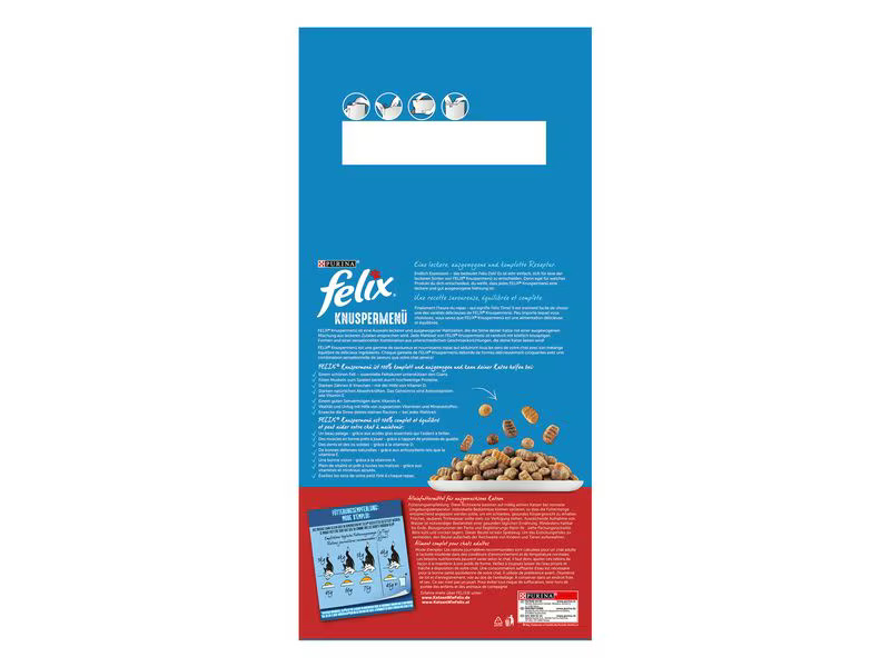 Felix Trockenfutter Knuspermenü Fleisch, 2 kg