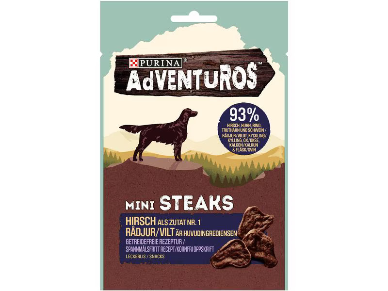 Purina AdVENTuROS Leckerli Mini Steaks Wild, 70 g