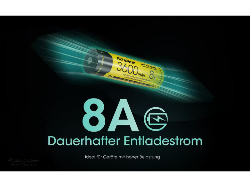 Nitecore Akku Li-Ion Akku Typ 18650 NL1836 hP