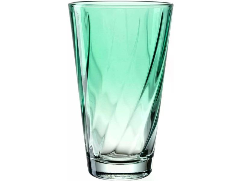 Leonardo Trinkglas Twist 300 ml, 4 Stück, Türkis