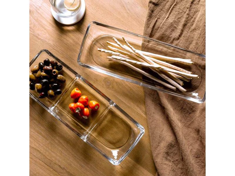 Leonardo Snackschale Piazza 3-teilig, Transparent