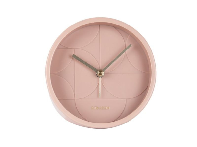 KARLSSON Klassischer Wecker Circular Pink