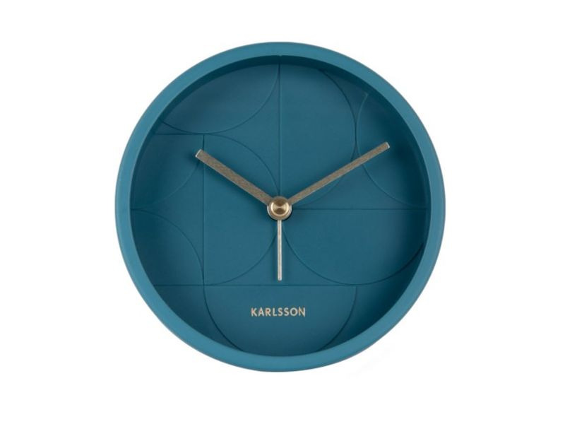 KARLSSON Klassischer Wecker Circular Blau