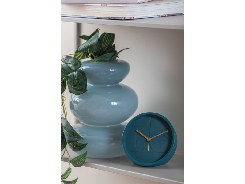 KARLSSON Klassischer Wecker Circular Blau