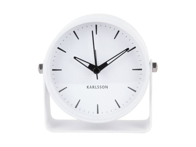 KARLSSON Klassischer Wecker Calm Weiss