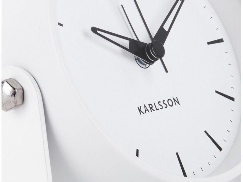 KARLSSON Klassischer Wecker Calm Weiss