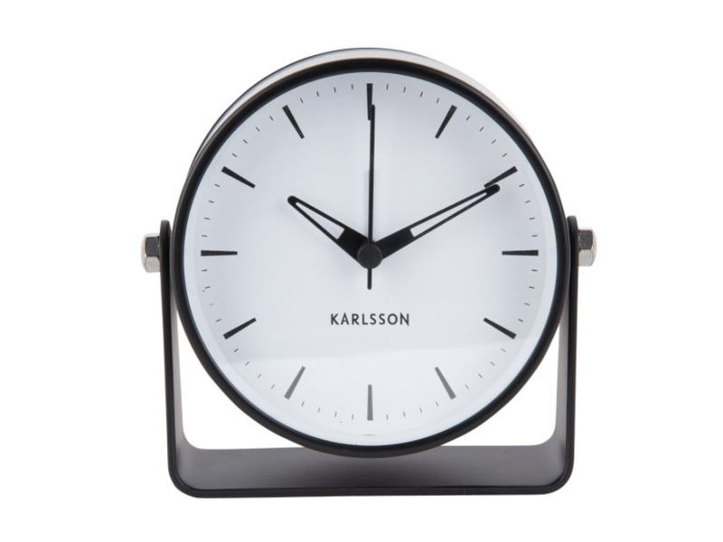 KARLSSON Klassischer Wecker Calm Schwarz