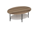 Woody Fashion Couchtisch Elis 90 x 36 x 60 cm, Braun/Weiss