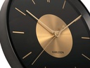 KARLSSON Wanduhr Gold Disc Gold/Schwarz