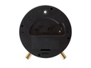 KARLSSON Klassischer Wecker Gold Disc Gold/Schwarz
