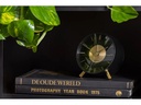 KARLSSON Klassischer Wecker Gold Disc Gold/Schwarz