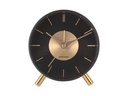 KARLSSON Klassischer Wecker Gold Disc Gold/Schwarz