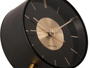 KARLSSON Klassischer Wecker Gold Disc Gold/Schwarz