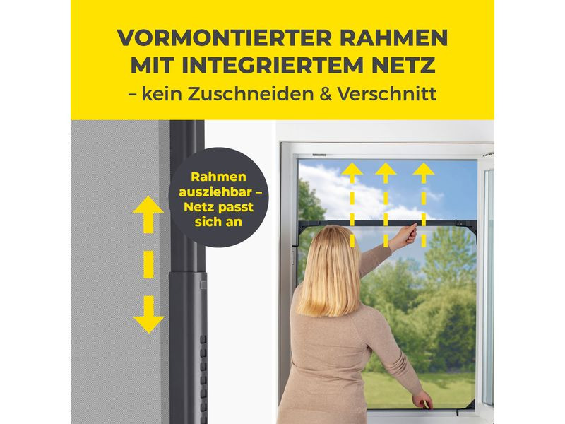 EASYmaxx Teleskop Insektenschutzgitter Anthrazit