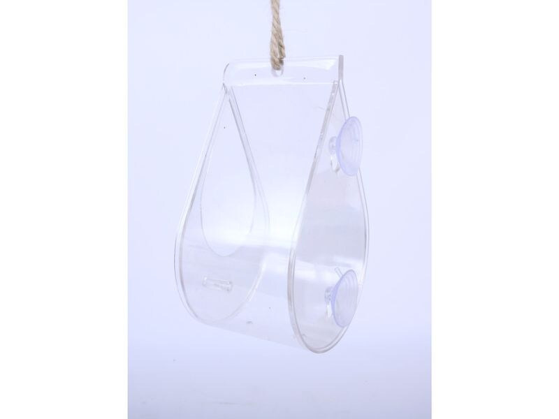 Wildlife World Tautropfen-Futterautomat 23 x 13.5 x 14.5 cm transparent