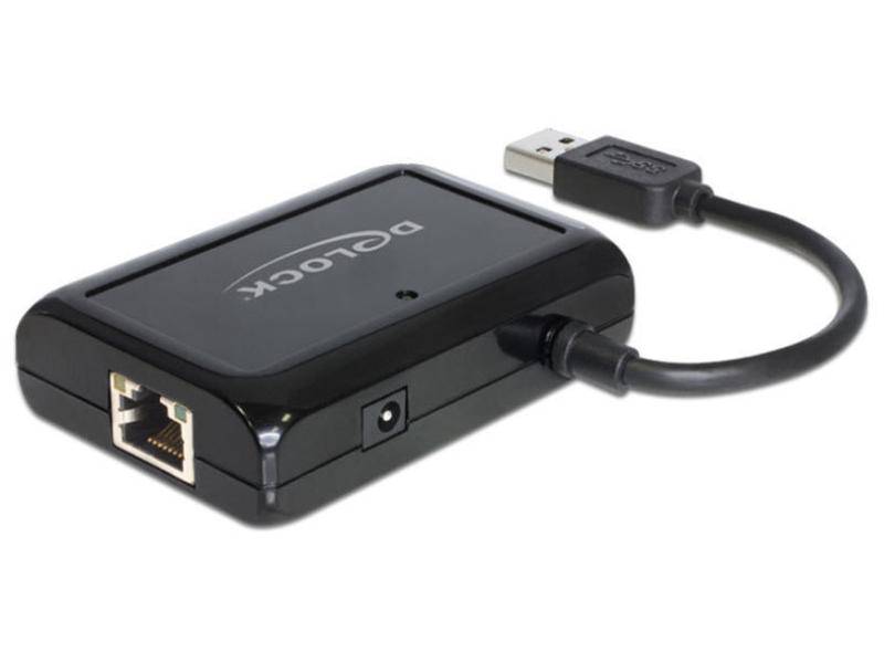 Delock USB-Hub 62440 USB 3.0 - 3x Typ-A + 1x RJ45