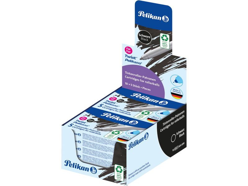 Pelikan Tintenpatrone Twist eco Blau, 5 Stück