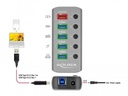 Delock USB-Hub 63262 USB 3.0 - 4x USB-A / 1x Ladeanschluss