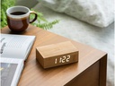 Gingko Digitalwecker Flip Click Clock Braun