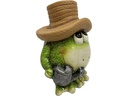 Dameco Dekofigur Frosch mit Hut 12 x 13 x 17.5 cm