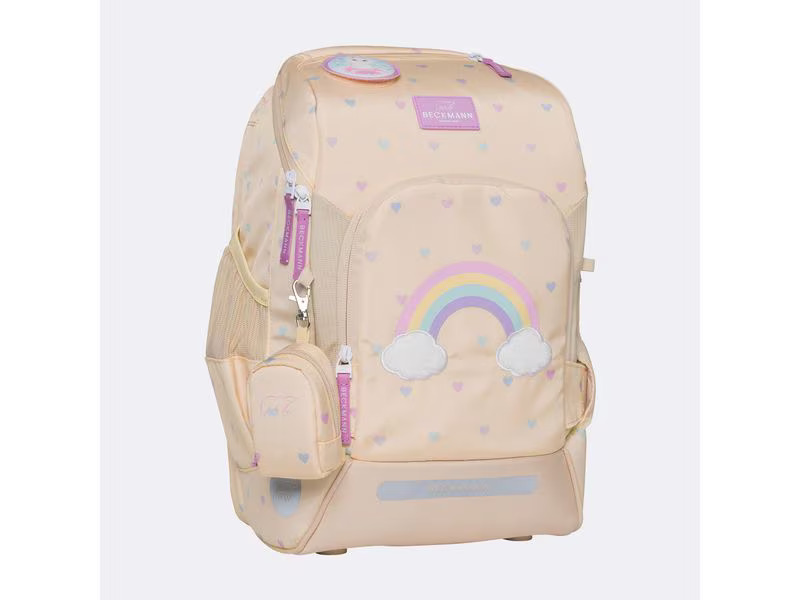 Beckmann Schulrucksack-Set Active Air Flx Yellow Heart, 6-teilig