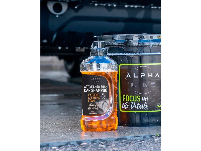 Alpha Line Car Shampoo ActiveSnowFoam, Flasche à 1 Liter