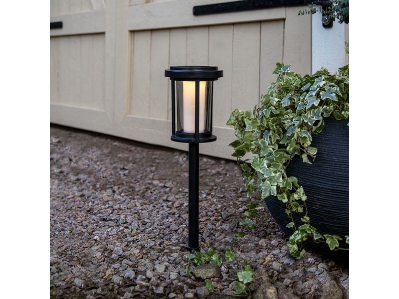 Star Trading Gartenlicht Solar Bollard Alippa, 44 cm, Schwarz