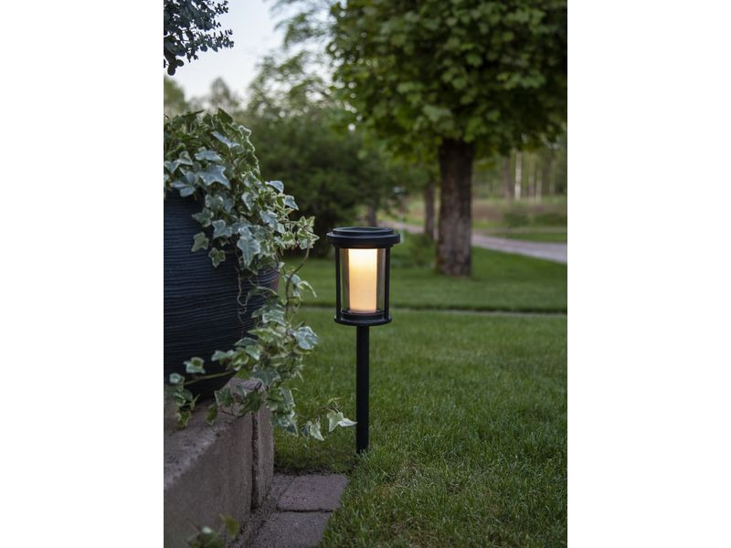 Star Trading Gartenlicht Solar Bollard Alippa, 44 cm, Schwarz