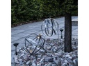 Star Trading Gartenlicht Solar Astri, Ø 25 cm, Silber