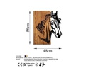 Wallxpert Bild Pferd 48 cm x 57 cm