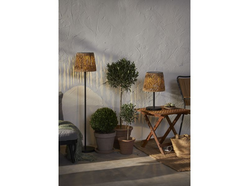 Star Trading Stehleuchte Solar Cesta, 127 cm, Braun/Schwarz