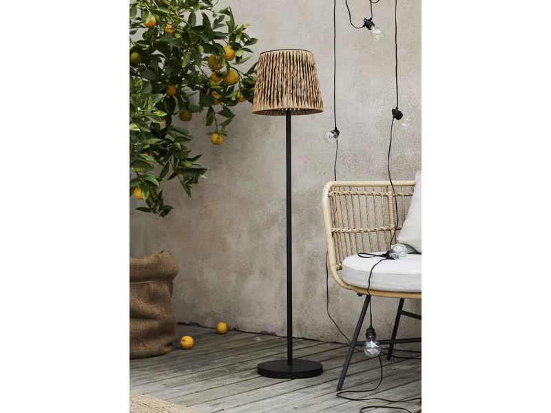 Star Trading Stehleuchte Solar Cesta, 127 cm, Braun/Schwarz