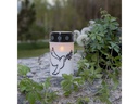 Star Trading LED Grabkerze Taube, Ø 7.5 x 12.5 cm, Weiss