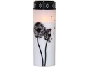 Star Trading LED Grabkerze Löwenzahn, Ø 7 x 21 cm, Weiss