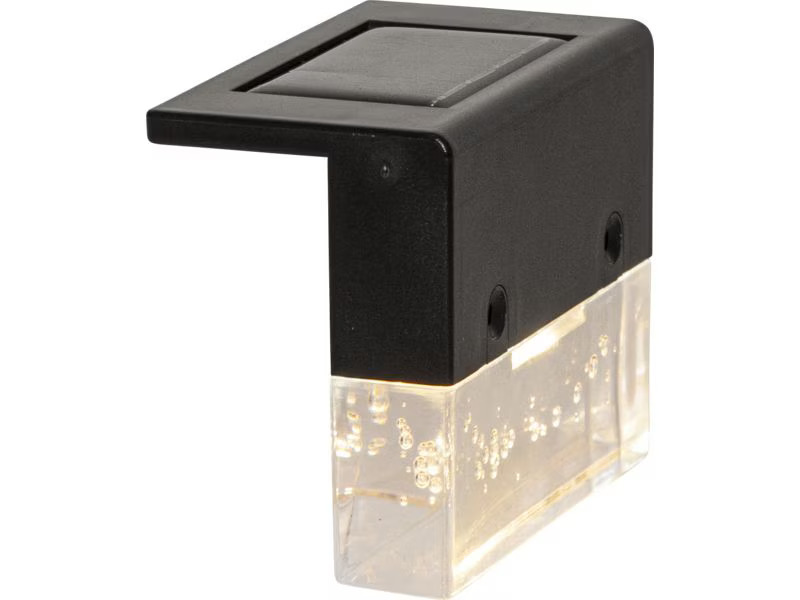 Star Trading Gartenlicht Solar Wandlaterne Bubbly Fence, 4 Stück