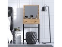 Woody Fashion Schminktisch Mary 50 x 128 x 50 cm, Braun/Schwarz