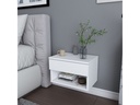 Woody Fashion Nachttisch Jamot 44.6 x 29 x 31.9 cm, Weiss