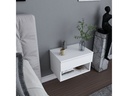 Woody Fashion Nachttisch Jamot 44.6 x 29 x 31.9 cm, Weiss