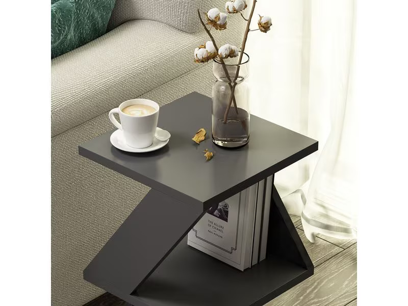 Woody Fashion Couchtisch Albeni 30 x 50 x 30 cm, Anthrazit