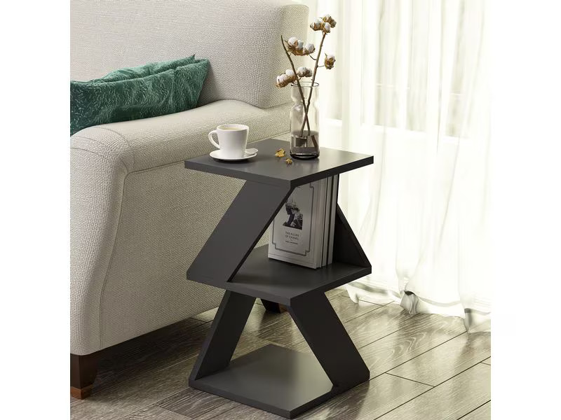 Woody Fashion Couchtisch Albeni 30 x 50 x 30 cm, Anthrazit