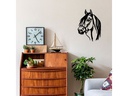 Wallxpert Wanddekoration Horse 40 x 55 cm, Metall