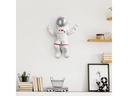 Wallxpert Wanddekoration Astronaut 35 x 48 cm, Silber/Weiss