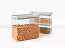 Brabantia Vorratsdose Tasty+ 6.5 l, Hellgrau/Transparent