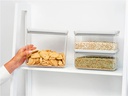 Brabantia Vorratsdose Tasty+ 6.5 l, Hellgrau/Transparent
