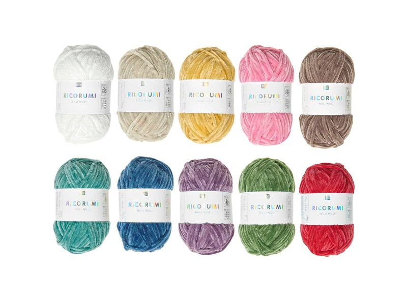 Rico Design Wolle Ricorumi Nilli Nilli Rainbow, 10er Set