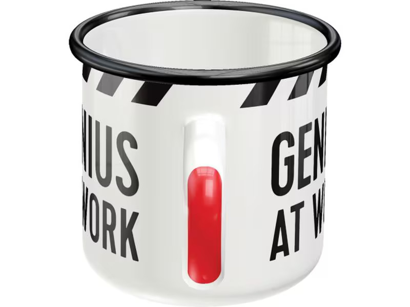 Nostalgic Art Universaltasse Genius At Work 360 ml, 1 Stück, Schwarz/Weiss