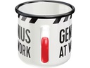 Nostalgic Art Universaltasse Genius At Work 360 ml, 1 Stück, Schwarz/Weiss