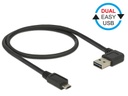 Delock USB 2.0-Kabel A - MicroB EASY-USB gewinkelt 50 cm